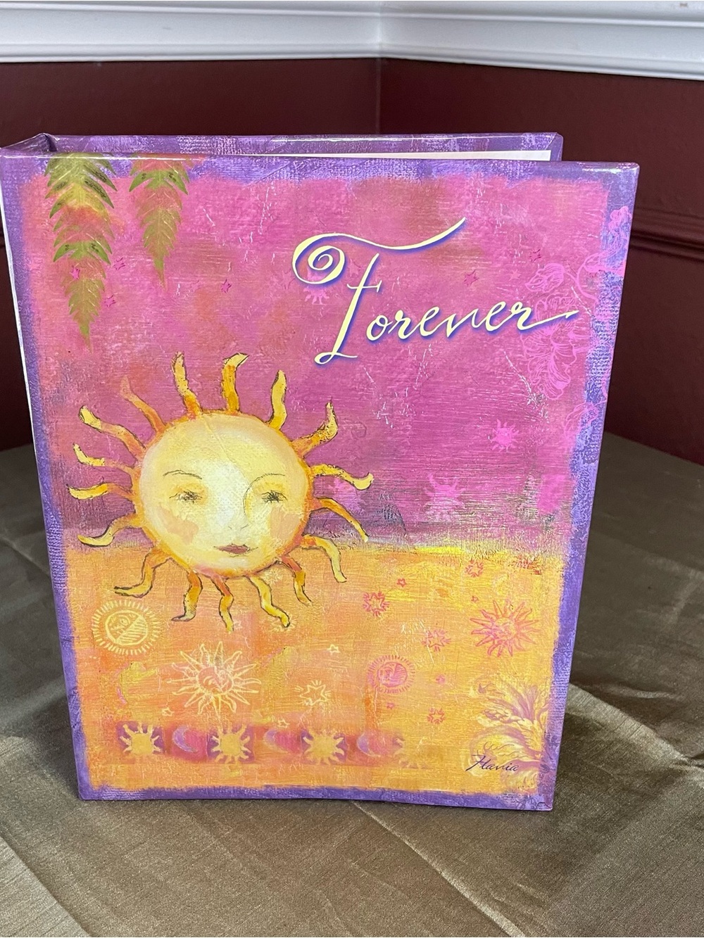 Vintage Flavia Weedn Photo Album Memories Sun Forever Pink Holds 240 4x6 photos